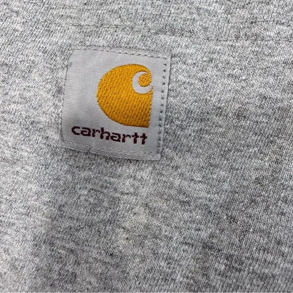 Carhartt Long Sleeve T-shirt Work Shirt Gray Loose Fit Mens Size S NWOT - Picture 4 of 8
